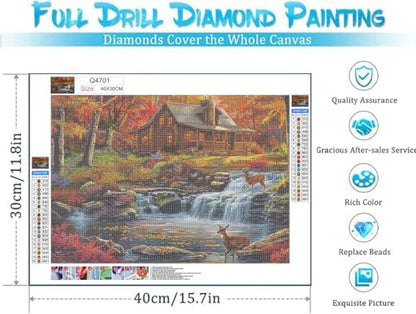 DOTSOPS 4 Pcs Landscape City Diamond Painting Kits Art Adults Painting Kit - Image 2