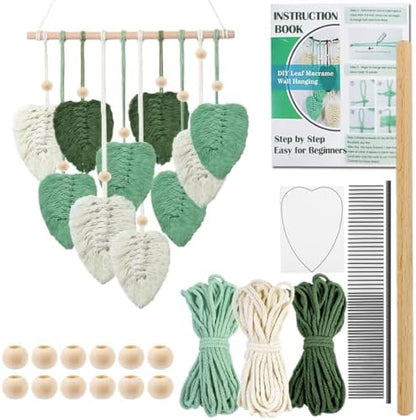 Ewparts Macrame Wall Hanging Kit for Adults Beginner with Instruction Book by Ewparts