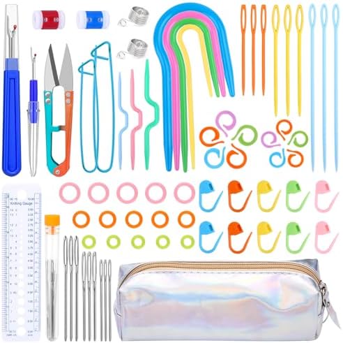 Cable Needles for Knitting Accessories Kit Knitting Kits Knitting Supplies by Jupean