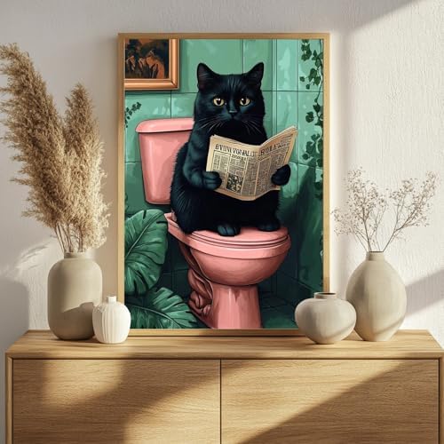 Black Cat Paint by Numbers Kit for Adults, 16x20 inch - Image 2
