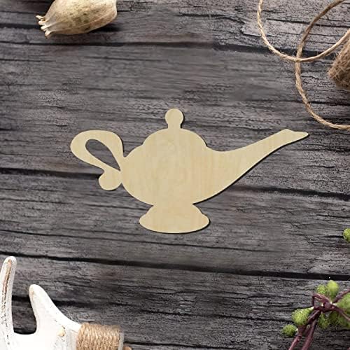 Genie Wood Craft Unfinished Wooden Cutout Art DIY Wood Signs Inspirational Wall Plaque Classic Woodshop Garage Wall Decor for Home Office Kitchen Bathroom Bedroom - Image 3