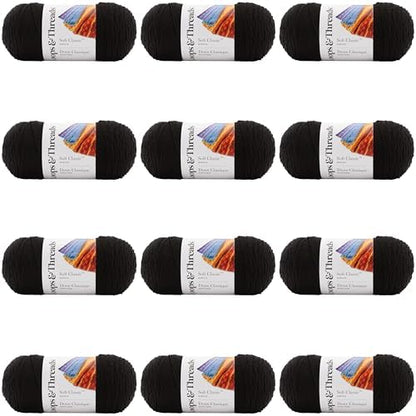 MICHAELS Bulk 12 Pack: Soft Classic™ Solid Yarn by Loops & Threads® by CraftSmart