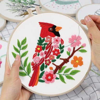 Louise Maelys Cardinal Embroidery Kit, Cross Stitch Kit for Beginne - Image 4