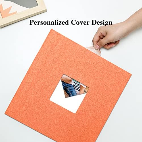 Vienrose Large Photo Album Self Adhesive for 4x6 8x10 10x12 Pictures Magnetic Scrapbook Album DIY 13" X 12.6" 60 Blank Pages with A Metallic Pen - Image 2