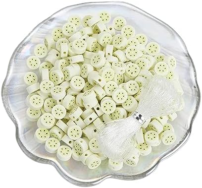 100pcs Banana Polymer Clay Spacer Beads for Women Jewelry Making DIY Bracelet Necklace Hair Clip Accessories (Banana) by LUBINGSHINE