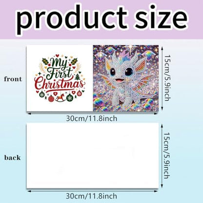 6PCS Dinosaur Diamond Art Painting Greeting Cards Kit with Envelopes - 5D DIY Diamond Art Card Kits for Adults - Handcrafted Postcards for Birthday & Holiday - Image 4