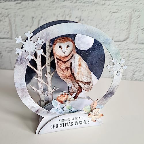 Katy Sue Watercolor Christmas Animals Die-Cut Pop-Up Card Making Kit for Adults. Makes 12 Cards with Festive Animals. Contains 12 Cards, 12 Sheets of Elements, & 12 Envelopes for Card Making Supplies - Image 5
