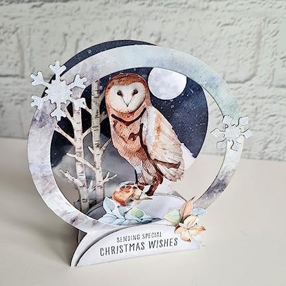 Katy Sue Watercolor Christmas Animals Die-Cut Pop-Up Card Making Kit for Adults. Makes 12 Cards with Festive Animals. Contains 12 Cards, 12 Sheets of Elements, & 12 Envelopes for Card Making Supplies - Image 5
