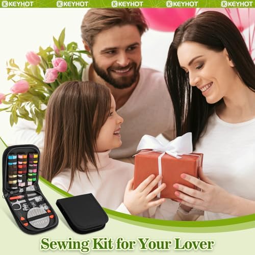 KEYHOT Sewing Kit for Adults, Needle and Thread Kit, Travel Size 74 Pcs - Image 6