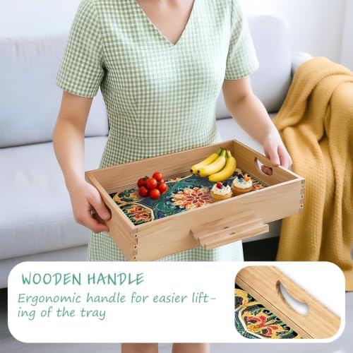 DOTSOS Diamond Painting Kits for Adults Wooden Serving Trays with Handles - Image 6