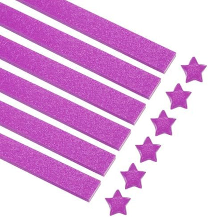MECCANIXITY 360 Sheets Origami Paper Glitter Stars Papers Dark Pink Fold Paper for Beginner Arts Crafts Projects,0.4 x 9.5 Inch by MECCANIXITY