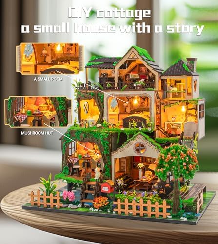 Spilay DIY Miniature House Kit for Adults, Miniature Dollhouse Kit - Image 6