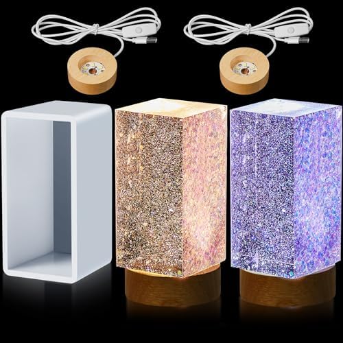 Honoson Light Resin Mold Set, USB Base, 2 x 3.5 Inches by Honoson