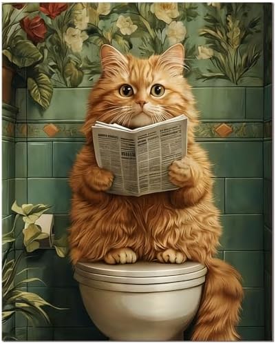 ICYANART Cat Paint by Numbers Kit for Adults Beginner Funny Number Painting by Unknown