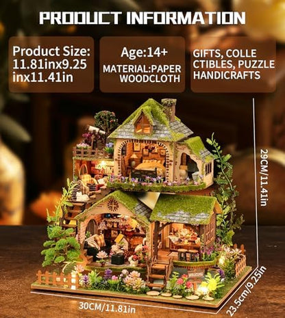 Spilay Book Nook Kit for Adults, Forest Adventures DIY Miniature House Kit - Image 2