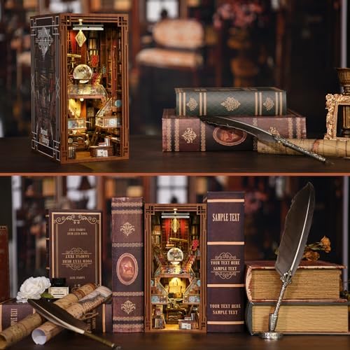 Beyond Library Book Nook Kit - DIY Miniature House 3D Wooden Puzzle - Image 6