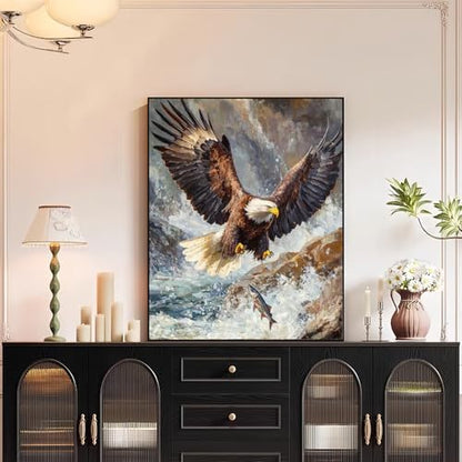XTCIXAL Paint by Numbers Kit for Adults, Eagle, 16X20 Inch - Image 3
