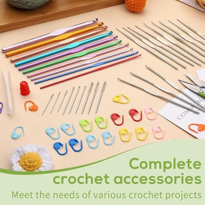 IMZAY 54 Pcs Crochet Hooks Set 0.6–6.5mm Ergonomic Crochet Needles Set - Image 4