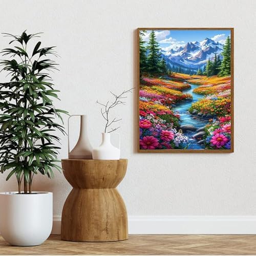 AIBOERL Paint by Numbers Kit for Adults Beginner,Snowy Mountain, 12X16In - Image 5