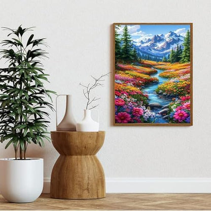 AIBOERL Paint by Numbers Kit for Adults Beginner,Snowy Mountain, 12X16In - Image 5