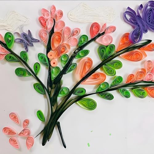 Acoeitl Quilling Paper Strips 240 Strips Dark Blue Paper Quilling Set Width 5mm Length 53cm Quilling Supplies DIY Quilling Paper Quilling Art Strip for Crafts (2 Pack) - Image 6