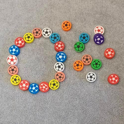 100pcs Football Polymer Clay Spacer Beads for Women Jewelry Making DIY Bracelet Necklace Hair Clip Accessories (Football) - Image 7