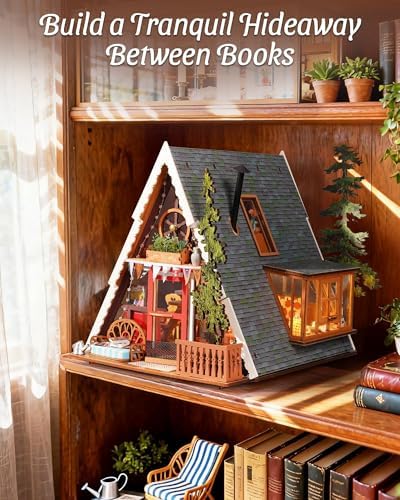 Rolife A-Frame Cabin DIY Miniature Dollhouse Kit Creative Gift for Adults - Image 5