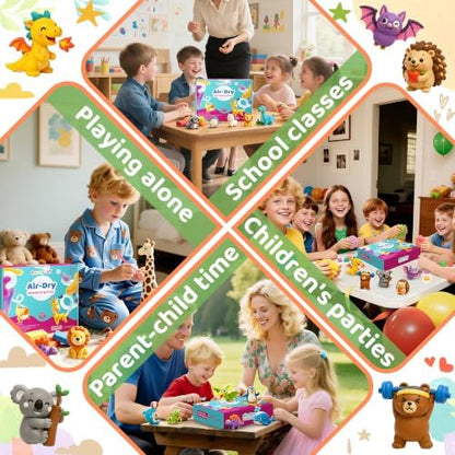 Aestd-ST Air Dry Clay 180 Colors, Modeling Clay for Kids, DIY Magic Clay - Image 5