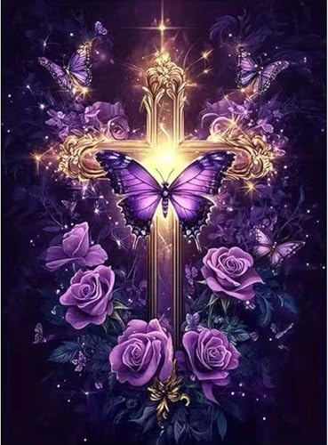 Religious Stamped Cross Stitch Kits - Cross Stitch Kits for Beginners，Adults Needlepoint Cross-Stitch Patterns Dimensions Needlecrafts Embroidery Kits Arts and Crafts 11.8x15.7 Inches by Unknown