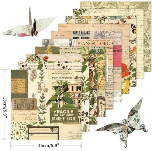 6x6" Origami Paper,10Pack/Set Double Sided Colored Paper,Square Craft Paper - Image 2