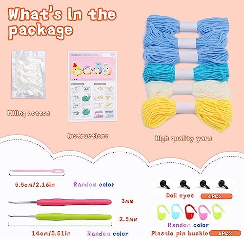 IMZAY Crochet Kit for Beginners Crochet Kits Beginner Animal Crochet Kit - Image 2