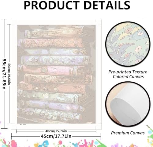 koemhxb Paint by Numbers Kit for Adults Beginners, Book of Mystical Paint by Numbers on Canvas, Acrylic Painting Crafts for Home Decor (16x20inch) - Image 2