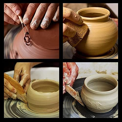 Pottery Sculpting Clay Cleaning Tool Kit Set, Clay Cutting, Modeling, Trimming Tools, for Beginner Level Pottery and Smoothing, Cleaning, Carving, Shaping and Sculpting Multicolor - Image 5