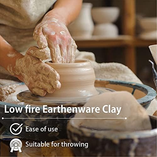 Old Potters Low Fire Pottery Clay White, 10 lbs (Cones 06-04) Made in USA Modeling Clay for Wheel Throwing and Hand Building, Pottery and Sculpting, Beginners, and Advanced - Image 5