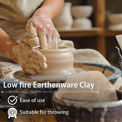 Old Potters Low Fire Pottery Clay White, 10 lbs (Cones 06-04) Made in USA Modeling Clay for Wheel Throwing and Hand Building, Pottery and Sculpting, Beginners, and Advanced - Image 5
