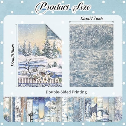 160Pcs Vintage Scrapbook Paper, Double-Sided Junk Journal Paper, 4 Styles - Image 5