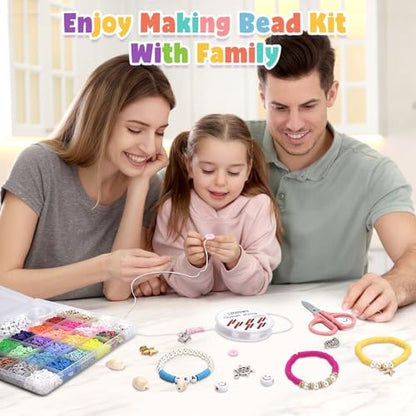 LZOUOWO 5300 Clay Beads Bracelet Making Aesthetic Kit, Polymer Heishi Beads - Image 5