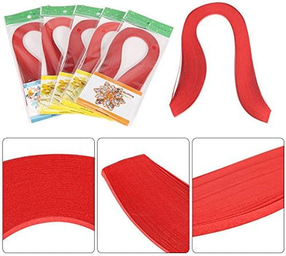 Paper Quilling Strips Set, 600 Strips Quilling Art Paper 3mm Width Pure Color Origami Paper Hand Craft Decoration Quilling Paper (Black) - Image 3