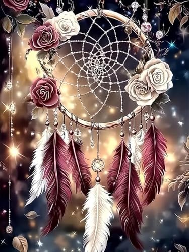 DYAIANGMU Dreamcatcher Stamped Cross Stitch Kit for Adults 15.7x11.8 inches by Unknown