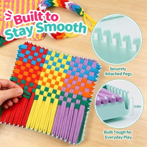 morwant Weaving Loom Kit for Kids, Craft Kit for Girls 6-12, Potholder Loom - Image 4