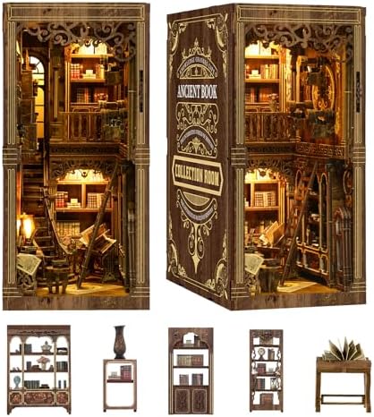 CLICLIET Book Nook, DIY Book Nook Kits for Adults, 3D Tiny Dollhouse Kits by clicliet