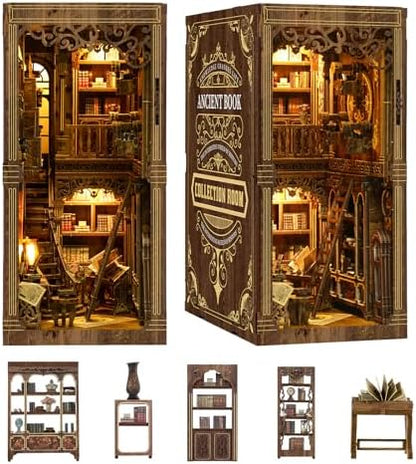 CLICLIET Book Nook, DIY Book Nook Kits for Adults, 3D Tiny Dollhouse Kits by clicliet