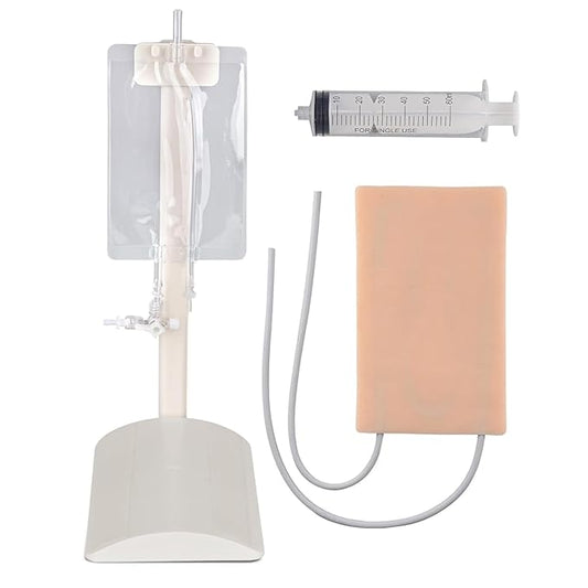 Medarchitect IV Practice Kit, IV Injection Pad for Venipuncture Training, IV Insertion Practice, Phlebotomy Blood Draw Kit for Medical Education and Nursing School