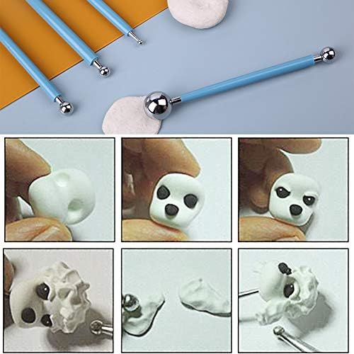 9 PCS Dotting Tools Ball Styluses with Box, Pen Dotting Tools Set for Rock Painting, Pottery Clay Modeling Embossing Nail Art - Image 6