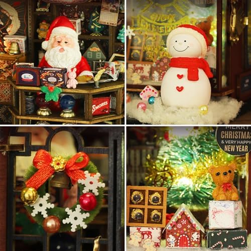 Roroom DIY Miniature House Kit, Festive Shop Dollhouse Kit - Image 4
