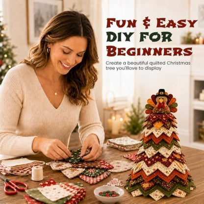 Daily Partner Americana Christmas Tree Quilt Kit - Image 6