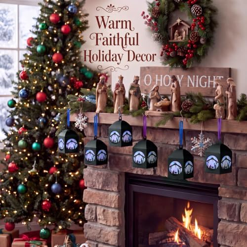 Maitys 16 Sets Christmas Nativity Paper Lantern Suncatcher Craft Kits - Image 4