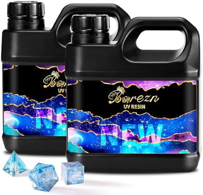 Bsrezn 2000g UV Resin Bulk, Clear UV Epoxy Resin Cure for Jewelry Making by Bsrezn-theBestResin