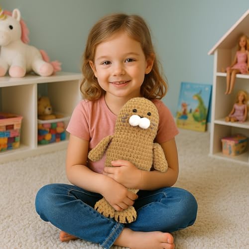 Noocro Amigurumi Crochet Kit for Beginners, Intermediate and Advanced Crocheters, DIY Crochet Plushie Kit with Complete Kit, Detailed Instrucions and Video Tutorial - Fun Craft Gift (Seal) - Image 7