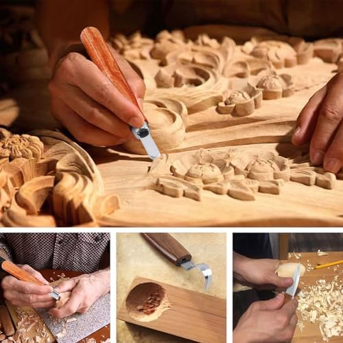 AUGSUN 17Pcs Wood Whittling Carving Tools for Beginners - Image 6